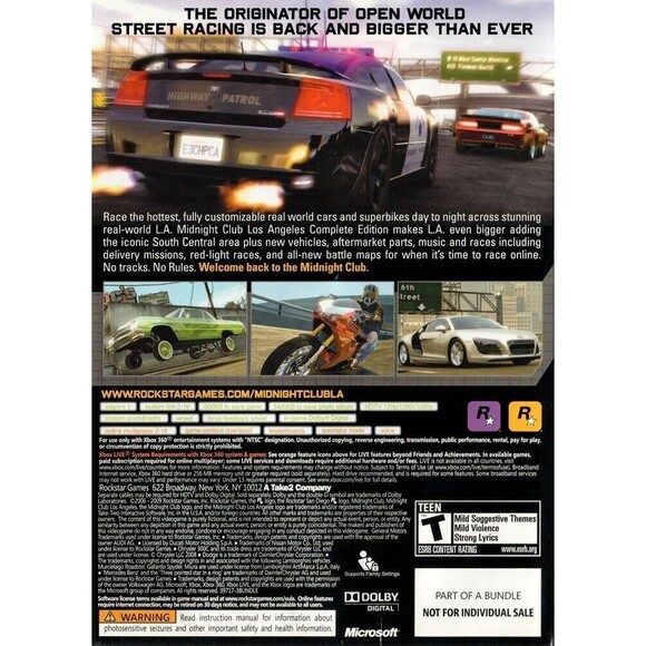 Midnight Club: Los Angeles Complete Edition (Microsoft Xbox 360, 2008) - Picture 2 of 2